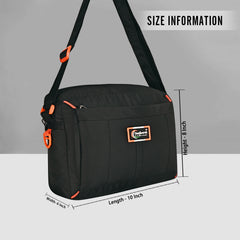 Comfortrek Waterproof Crossbody Sling Bag for Men & Women | Travel, Office, College, Daily Use Multipurpose Shoulder Bag | Compact, Lightweight, Anti Theft & Stylish