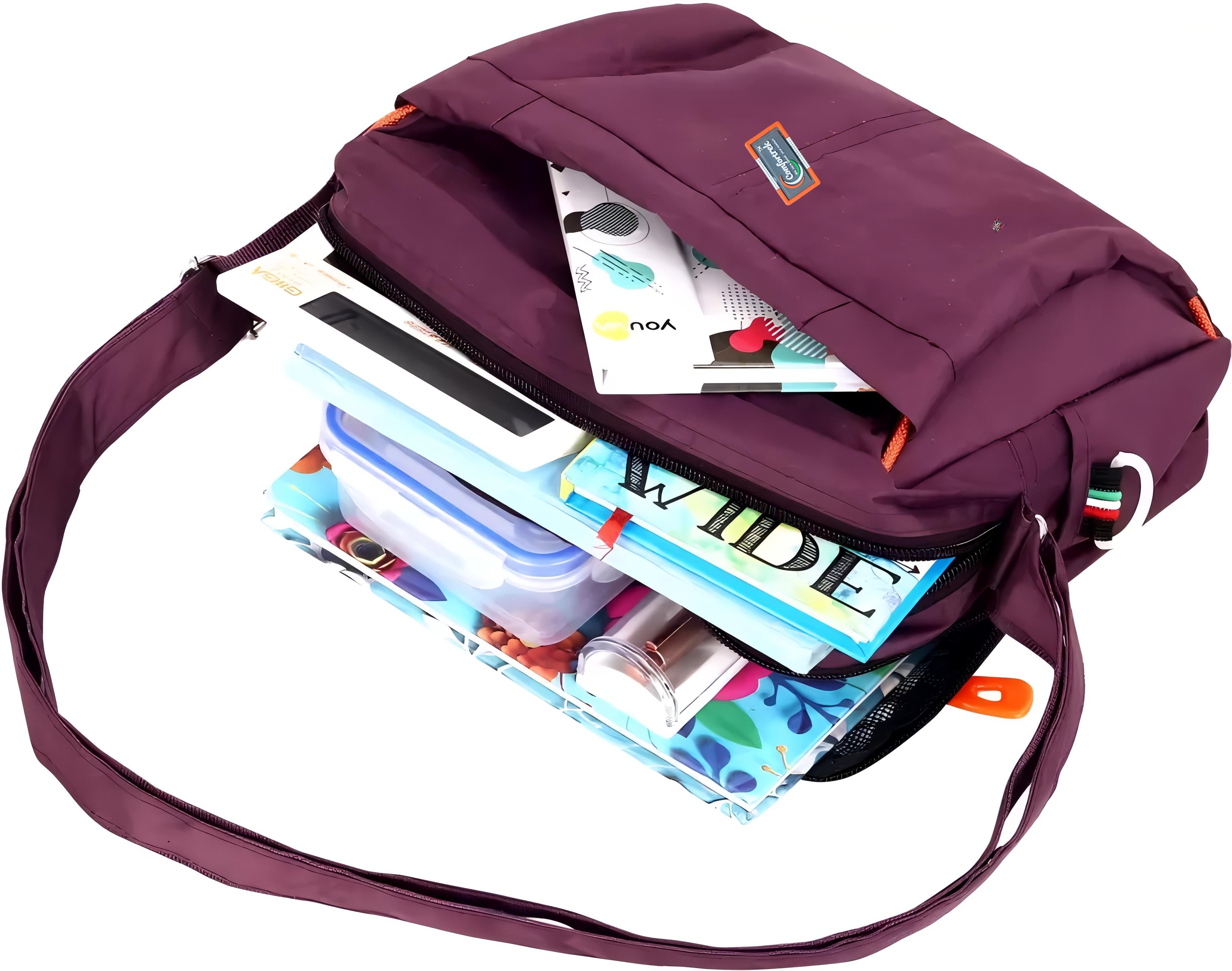 Comfortrek 10 Inch Stylish Waterproof Polyester Crossbody Sling Bag for Men & Women – Stylish Office and Travel Bag with Adjustable Strap, Compact Design and Smart Compartments